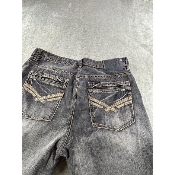 Mens Axel Relaxed Straight Jeans W36 L30 Gray Denim - Picture 4 of 8